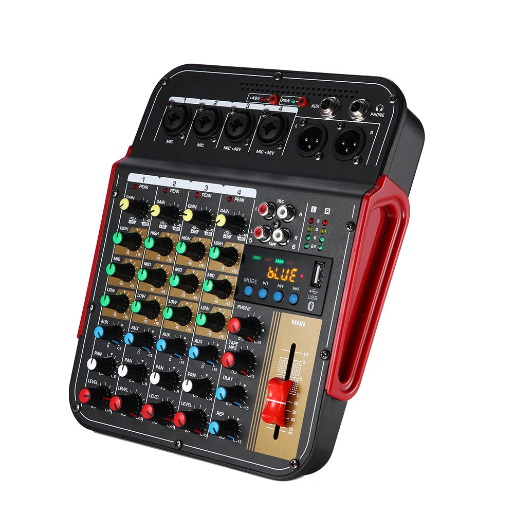 MG-06CX Dual Channel 48V Music Professional Recording Mixer Console Audio Suitable for Concerts etc