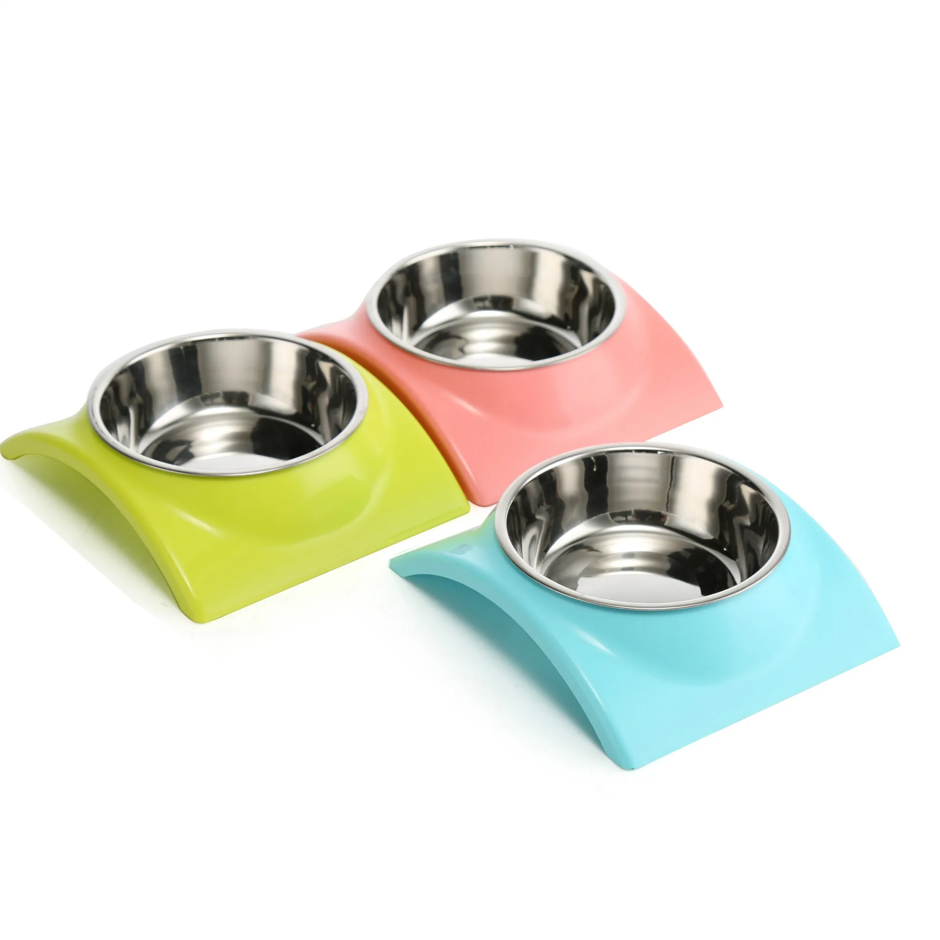 Color Safe Odorless Pet Bowl Stainless Steel Dog Pet Feeder Dog Bowl