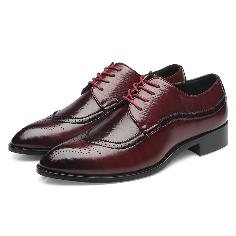 Рождественский подарок 2021 новые высококачественные мужские кожаные туфли черные деловые повседневные туфли