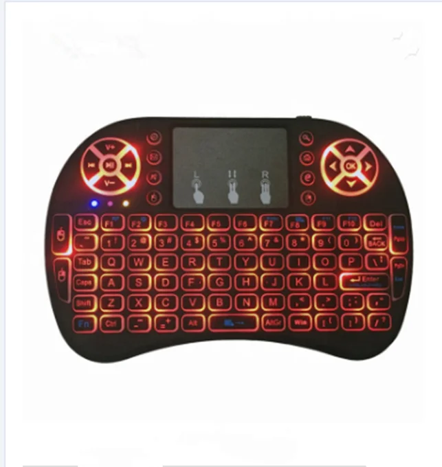  Арабский подсветка i8 max Английский 2 4 ГГц Беспроводная мини-клавиатура Air Mouse Сенсорная панель контроллер для Android TV