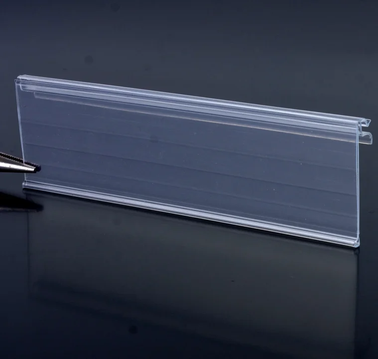 Wire Shelf Label Holder Display Hook Price Tag Holder Data Strip for Supermarket Shelves