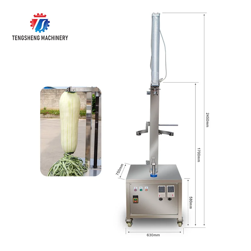 TS-P80 Stainless steel papaya peeling machine/Pumpkin peeler machine for sale