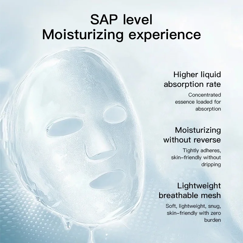 KORMESIC Private Label Blue Copper Peptide Sheet Mask Bifida Yeast Moisturizing Ecdoin Repairing Coenzyme Q10 Skincare Mask