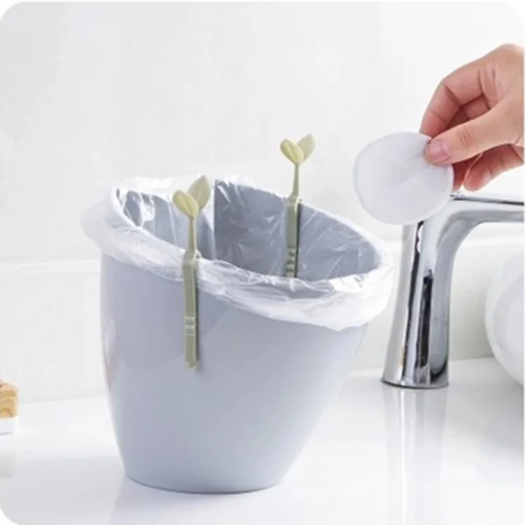 Trash bin side holder trash bag clip buckle ring anti-fall kitchen lovely anti-slip clip