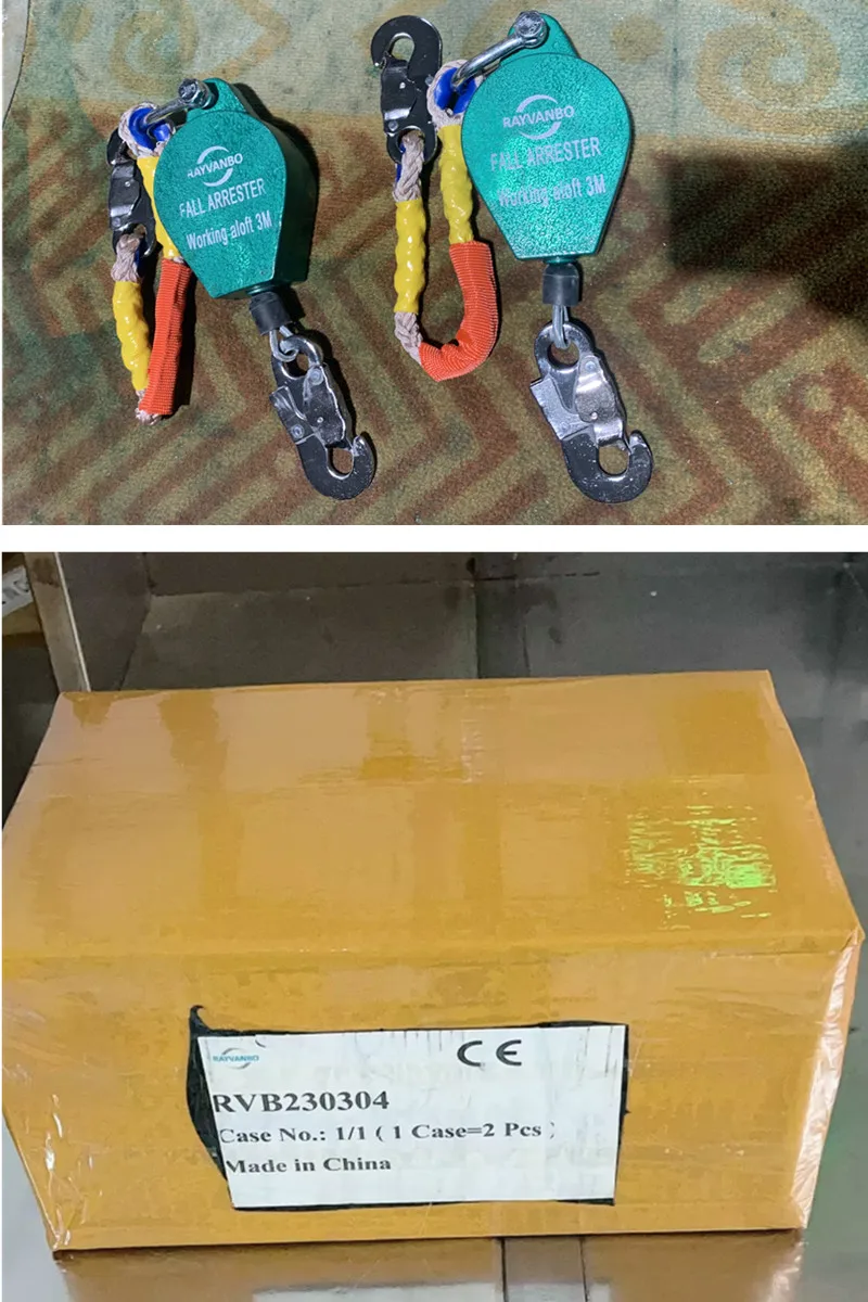 2024 Popular selling Small Self Retractable Lifeline Fall Arrester For Working At Heights