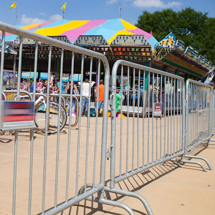 Competitive Price Portable Traffic Road Barriers Safety Metal Steel Pedestrian Crowd Control Barricade