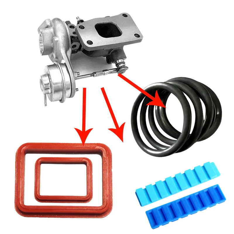 OEM Rubber Gasket Seals Silicone Rubber Products EPDM FKM NBR Flat Rubber Washer Flange Gaskets Custom Gasket Maker Silicone