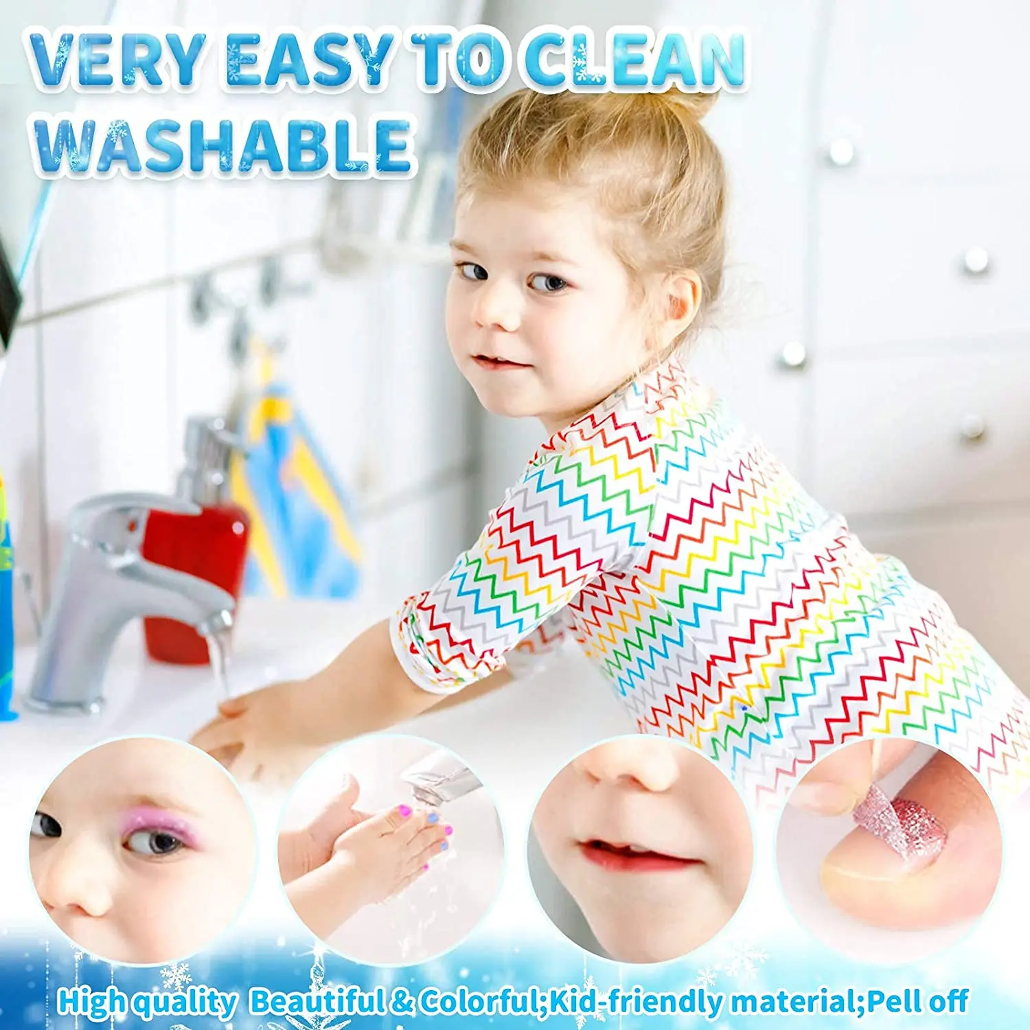 Washable Little Girls Makeup Kit Real Cosmetic Toy Safe Non-toxic Custom Logo Makeup Bag Set