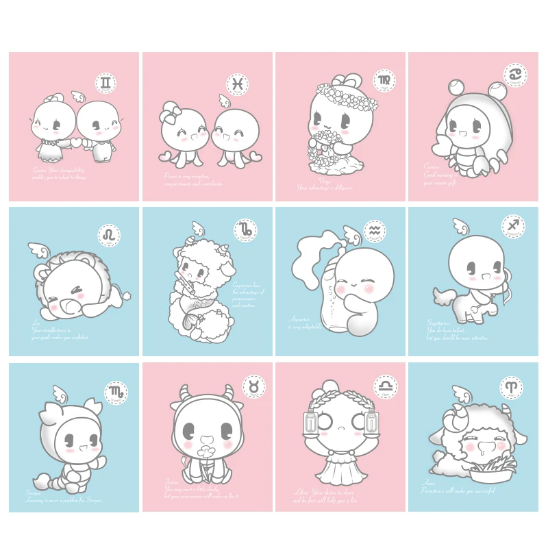 
100ml new arrival twelve consetellations design breast milk storage bags with temperature sensor 