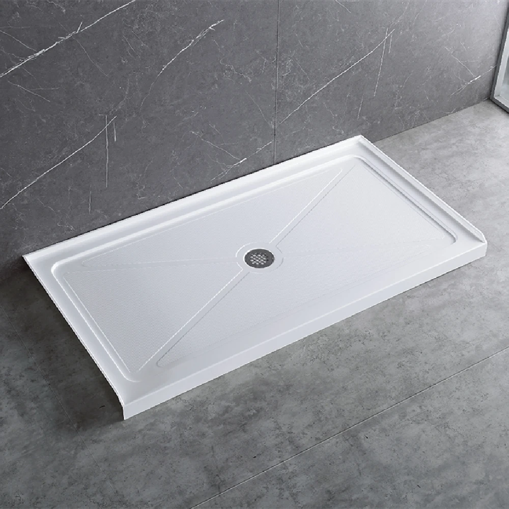 
Sally Wet Room Bathroom Acrylic Shower Base Pan CUPC Caravan Simple Resin Custom Modern Shower Base Shower Tray 