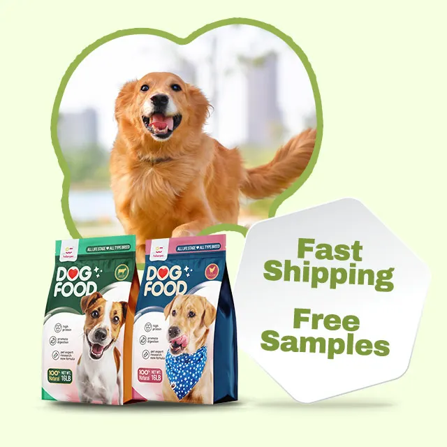 Бесплатные образцы FDA различных вкусов здоровый легкий консервный гипоаллергенный сухой корм для собак