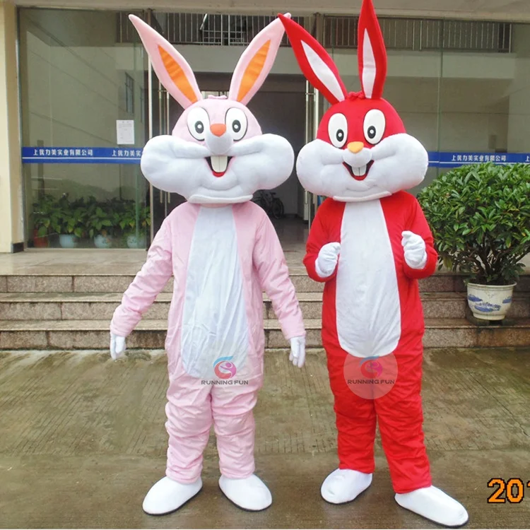 Lovely CE cartoon character Gray rabbit mascot costume for sale by EMS fast shipping