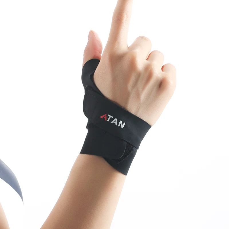 Thin and breathable tendon sheath wrist brace to protect thumb and wrist