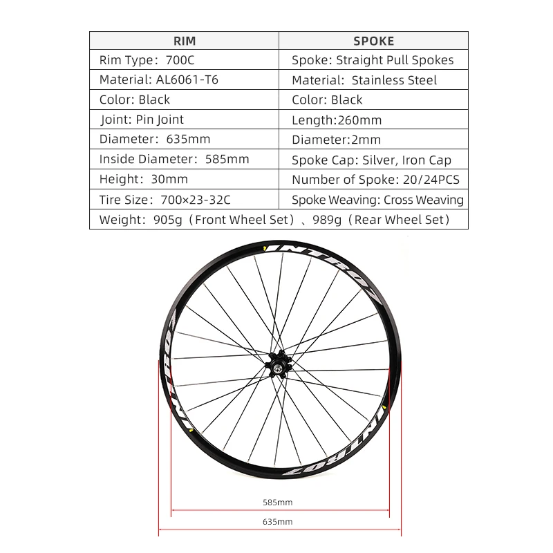 WS001 700C bicycle wheel set 30MM aluminum alloy ring wheel dead fly bicycle single speed wheel set fixed gear wheelset