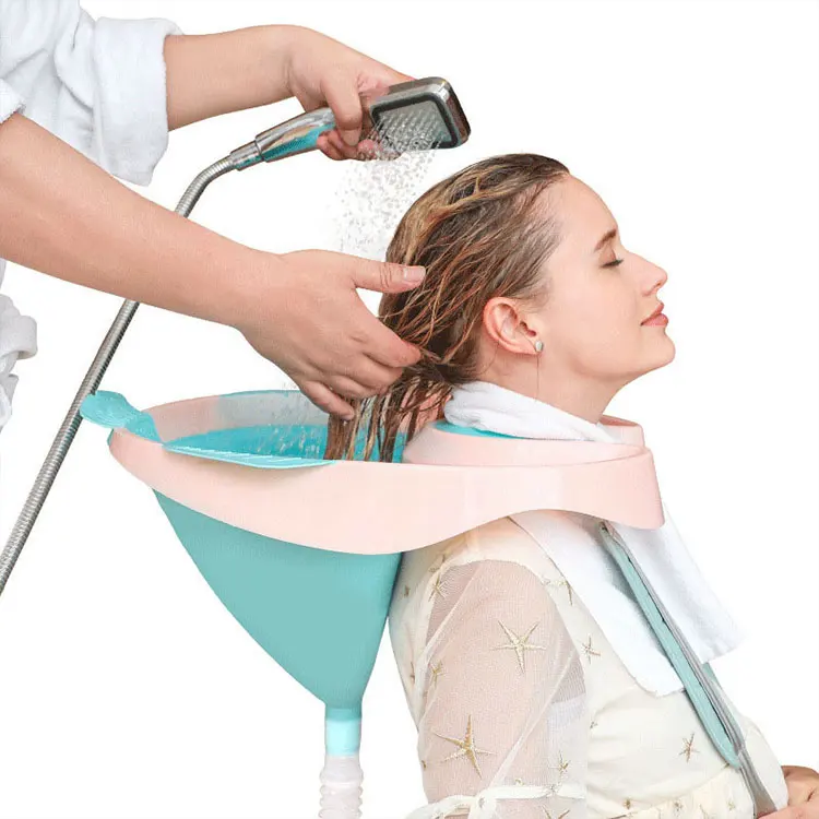 Plastic hair salon wash basins shampoo set