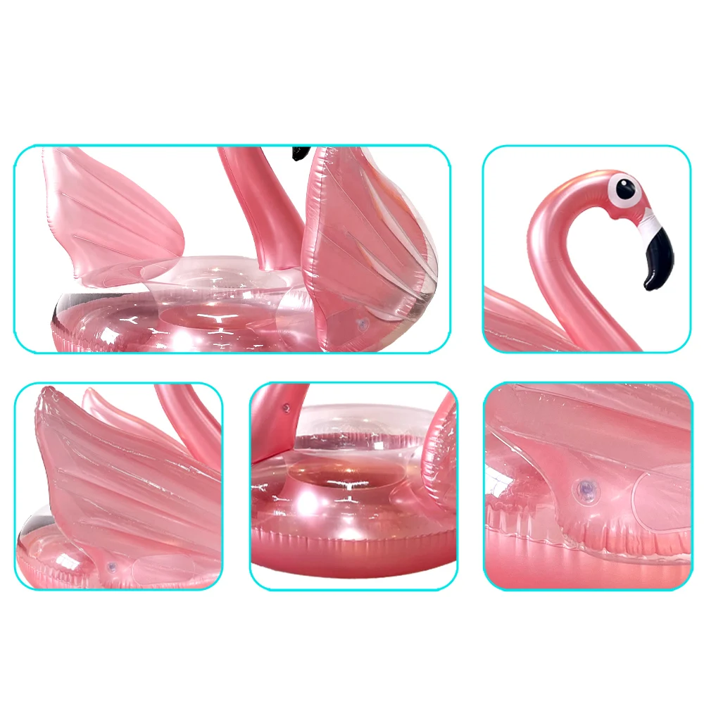 Flamingo Inflatable Pool Float Summer Adult Large Rose Golden Swan Pvc Water Fun Mattress Toys