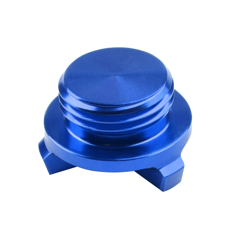 Motorcycle anodized aluminum engine oil plug tank filler cover cap