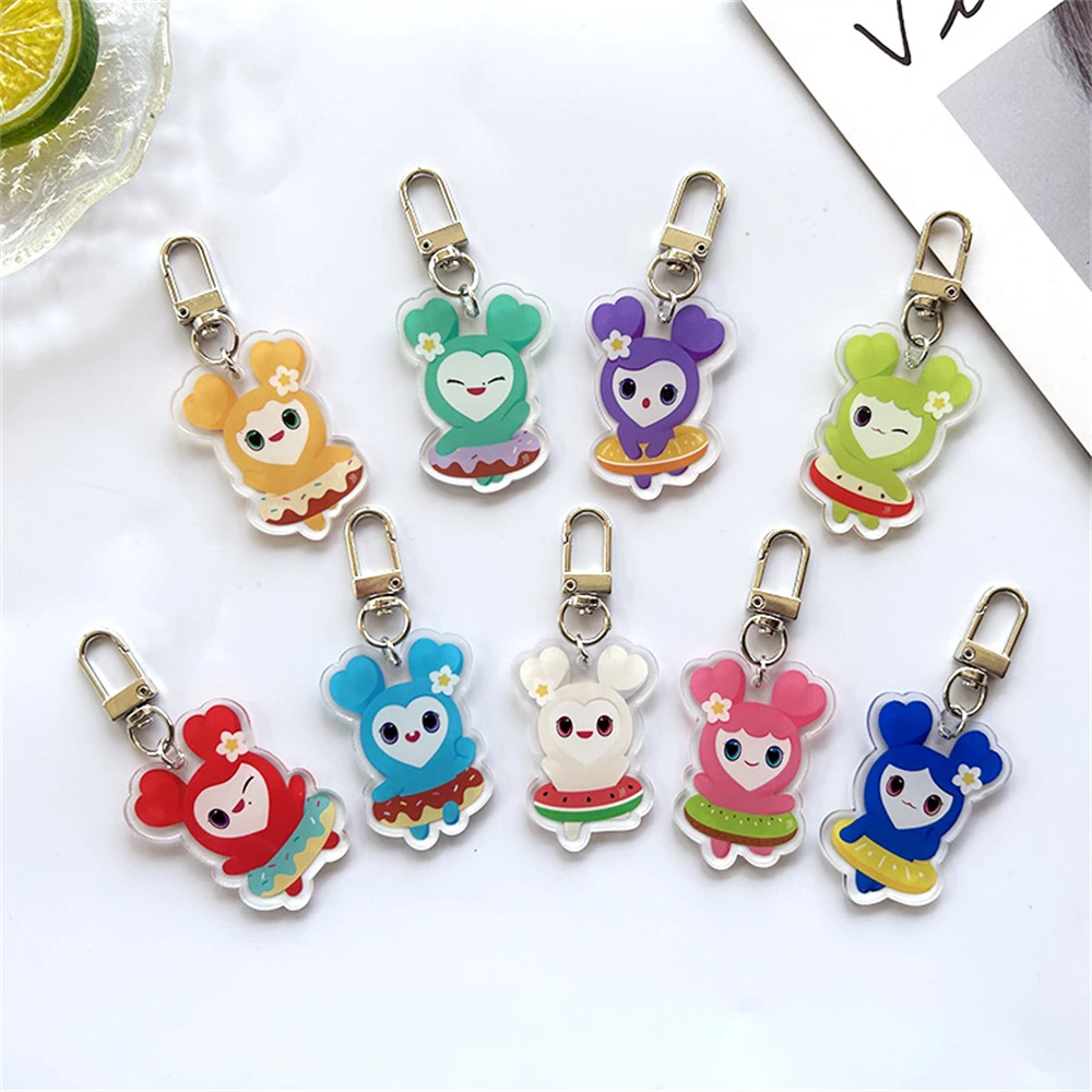 KPOP TWICE Keychain JAPAN POPUP STORE 2023 Acrylic Keyring Pendant Bag Accessories Sana Mina NAYEON JiHyo Momo DaHyun Fans Gift