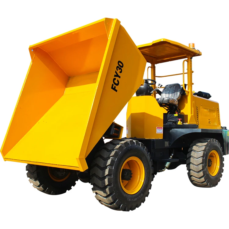 CE Construction mining farm new small concrete dumper / 4x4 wheel mini site dumper 3 ton mining dump truck for sale with CE/EPA