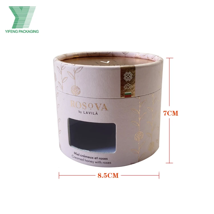 Eco-friendly Cardboard window praline medjool dates chocolate boxes Tea Coffee Container Packaging Food Paper Tube