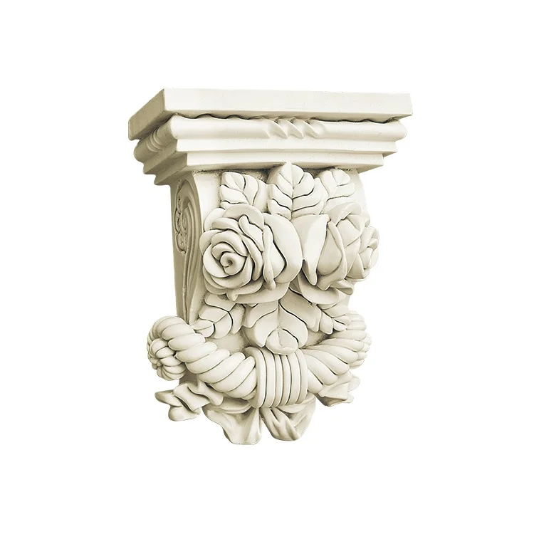 Modern European Design PU Corbels Polyurethane and Rubber for Indoor and Exterior Usage for Villa Corner Decor
