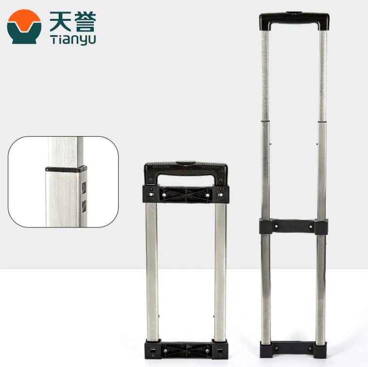 Tianyu 2-4 Stages Length Customized Durable Stainless Steel Extension Telescopic Trolley Handle