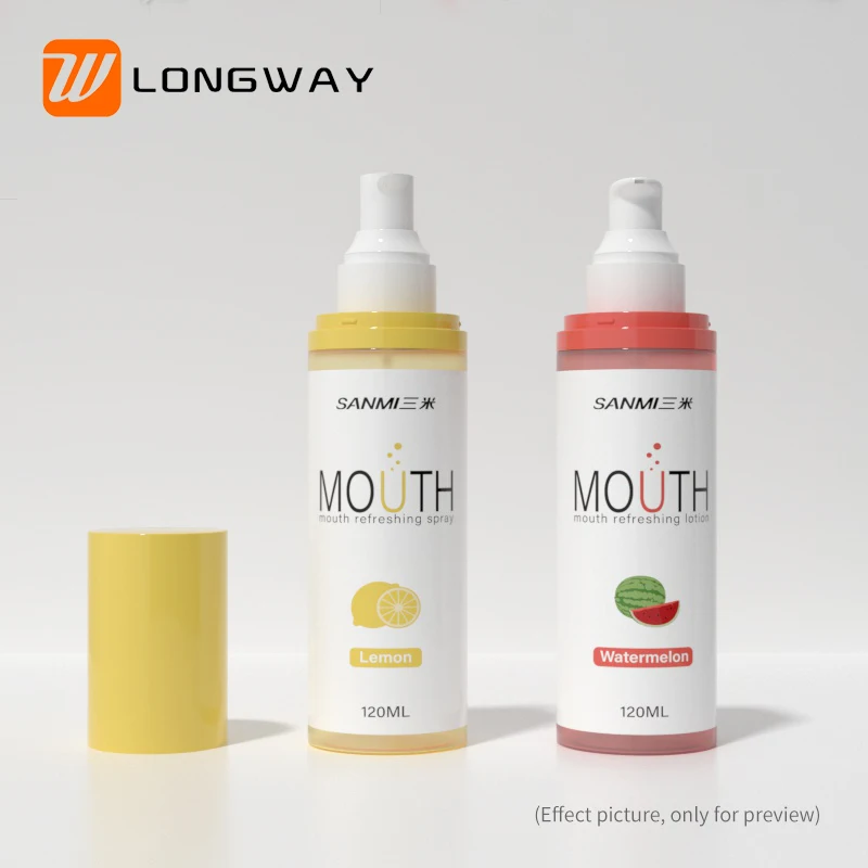 80/100/120/150ml PET transparent plastic cosmetic lotion bottle with lotion pump spray pump cosmetic dispensing bottle