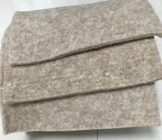 Industrial wool felt, technical 100% wool felt roll, thick felt needle punched wool felt industrial felt hard felt natural brown