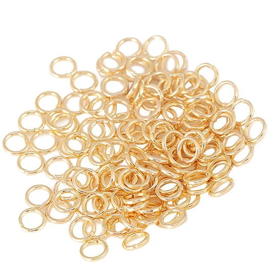 Metal Clad Gold Copper Ring Closed Ring For Earrings Necklace Bracelet Handmade DIY