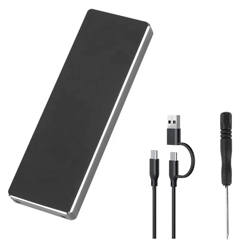 Enclosure M.2 Ngff Nvme / Sata Dual Protocol Ssd Enclosure Usb C 2230 2242 2260 2280 Portable Ssd Card Type C M.2 Ssd En