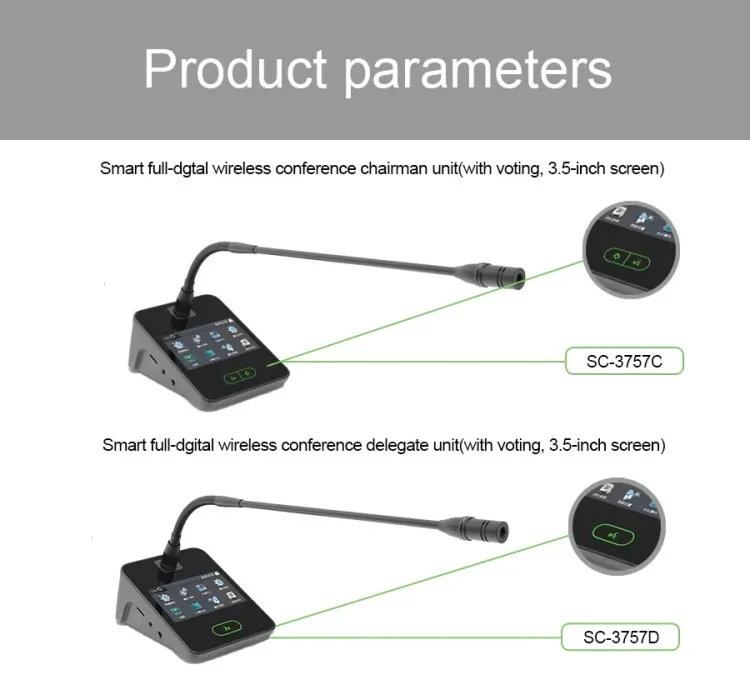 Meeting Room Wireless Conference Gooseneck Microphone System Conference Chairman Meeting Conference Microphones