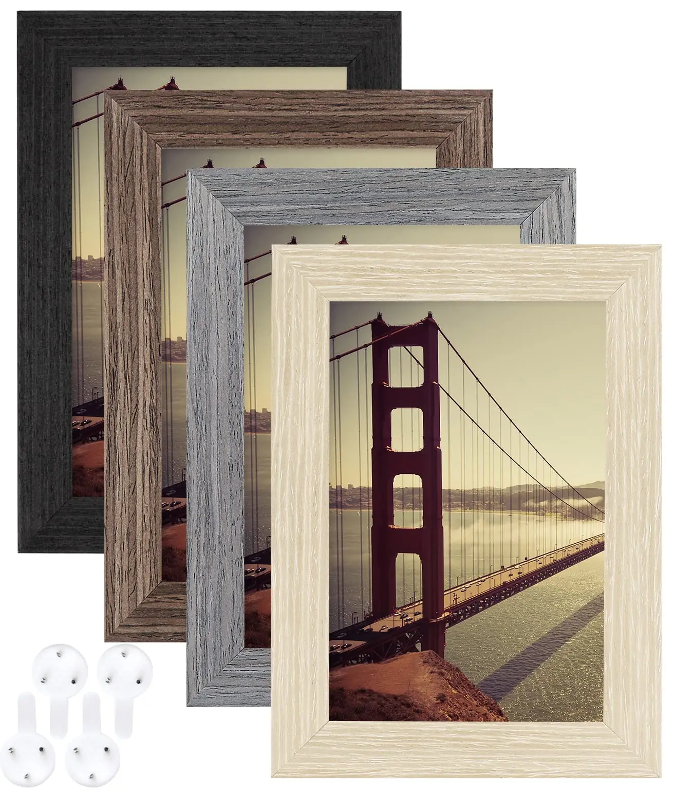 wholesale Hot Sale 4x6 5x7 8x10 11x14 11x17 12x16  Wooden Photo Frame Set Custom Color HD High Quality Picture Frame