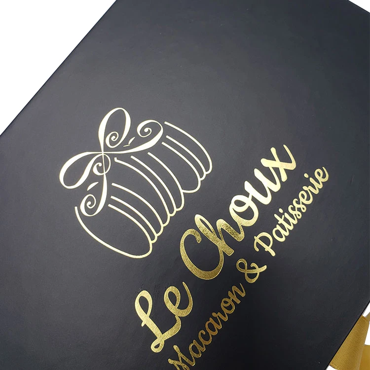 wholesale customized packaging boxes for macaron with fabric