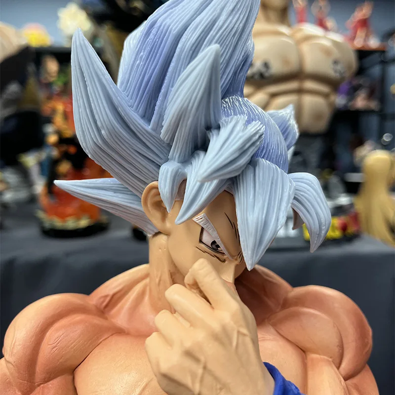 Оптовая продажа 43 см DBZ персонаж супер Экстремальный непринужденно Серебряная Модель персонажа Гоку