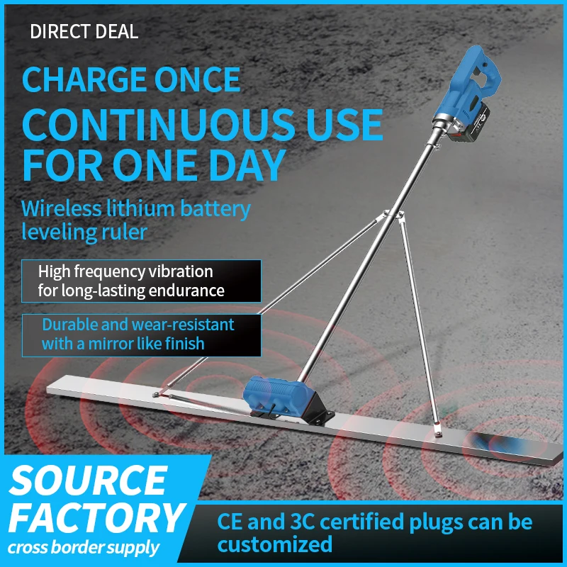 One-stop Service Electric Vibration Leveling Ruler Wholesale Level Vibrating Power Concrete
