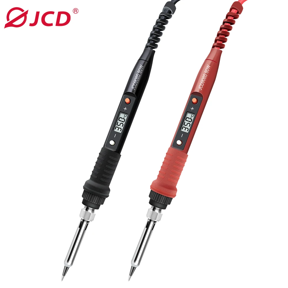 JCD 908SR-RH-4TK 80W Soldering Iron Kit Cautin Tool Set Solder Iron Tool with Plastic Packing Solder Sponge