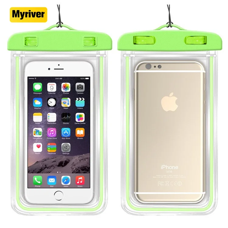 Myriver Custom Floating Water Proof Waterproof Underwater Phone Pouch Bag Blu Cell Phone Cases For Phone