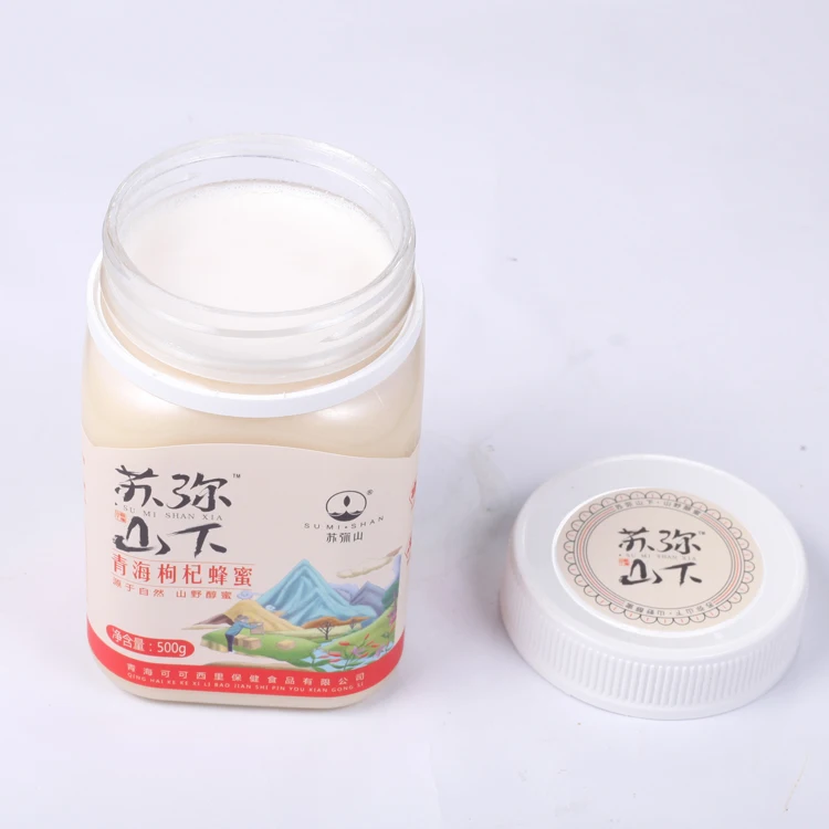 
Manufacturer Directly Supplied Goji Berry Flowers Honey Top Quality Raw Honey In 500g Jar Packing Bee Products Honey 