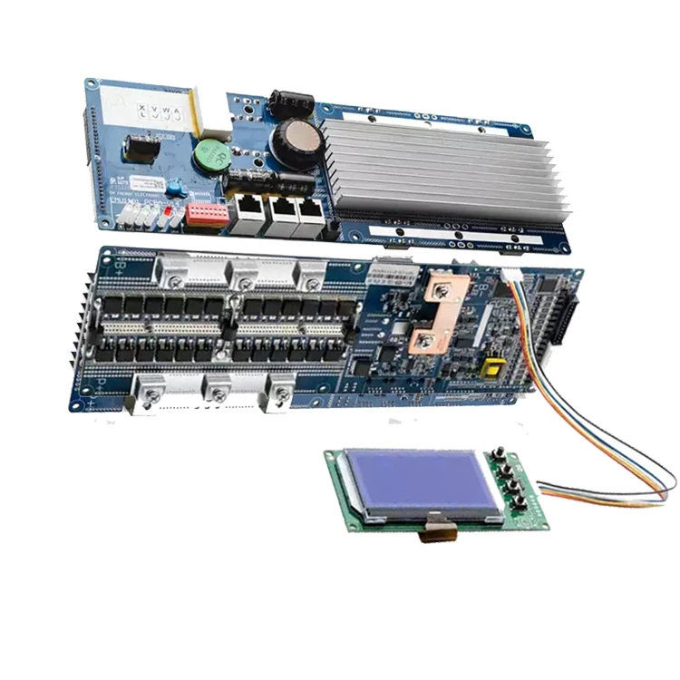 Seplos 14S 16s 32S 200A 48V Lifepo4 lithium battery protection board LFP Cell Balance Integrated Circuits BMS with LCD screen