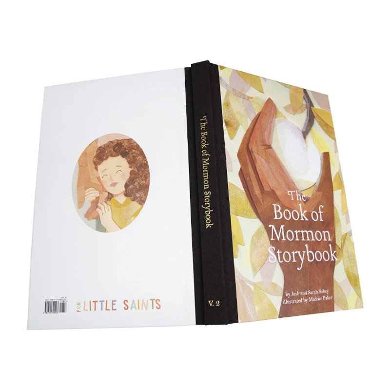 High Quality Custom Hardcover Book Printing Linen Spine Gold Foil Stamping Perfect Binding Coated Paper Custom Logo Education