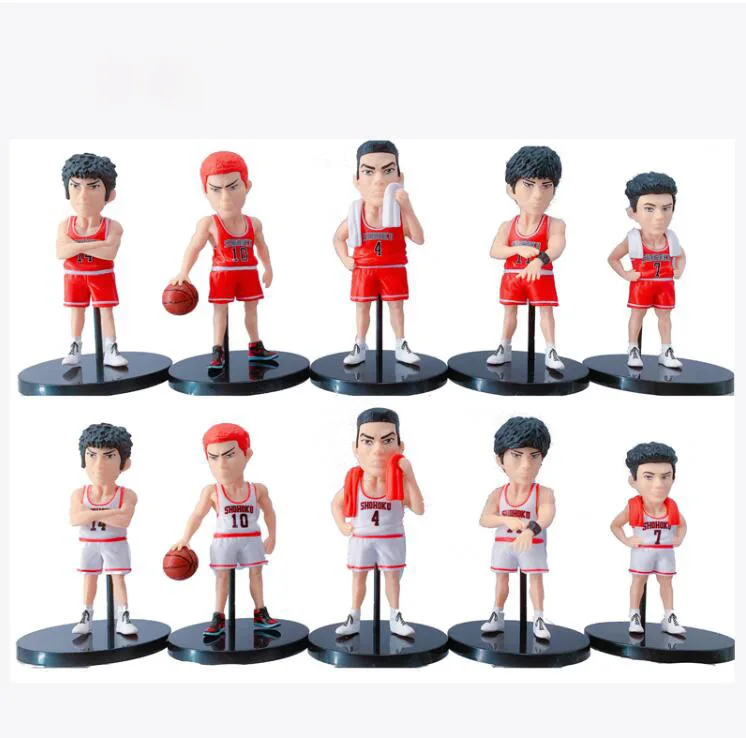 10-piece Anime Wholesale THE FIRST SLAM DUNK  Action Figure Sakuragi Hanamichi Figure Mitsui Hisashi  Figure