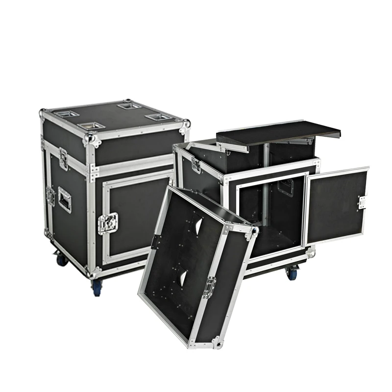Aluminum Dj Flight case Folding Portable Dj Table Top Quality