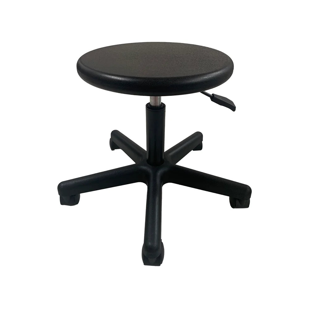 Black Height Adjustable PU Integral Skin-Foam Swivel Office Stool Dental Medical School Dentist Stool Chair For Workshop