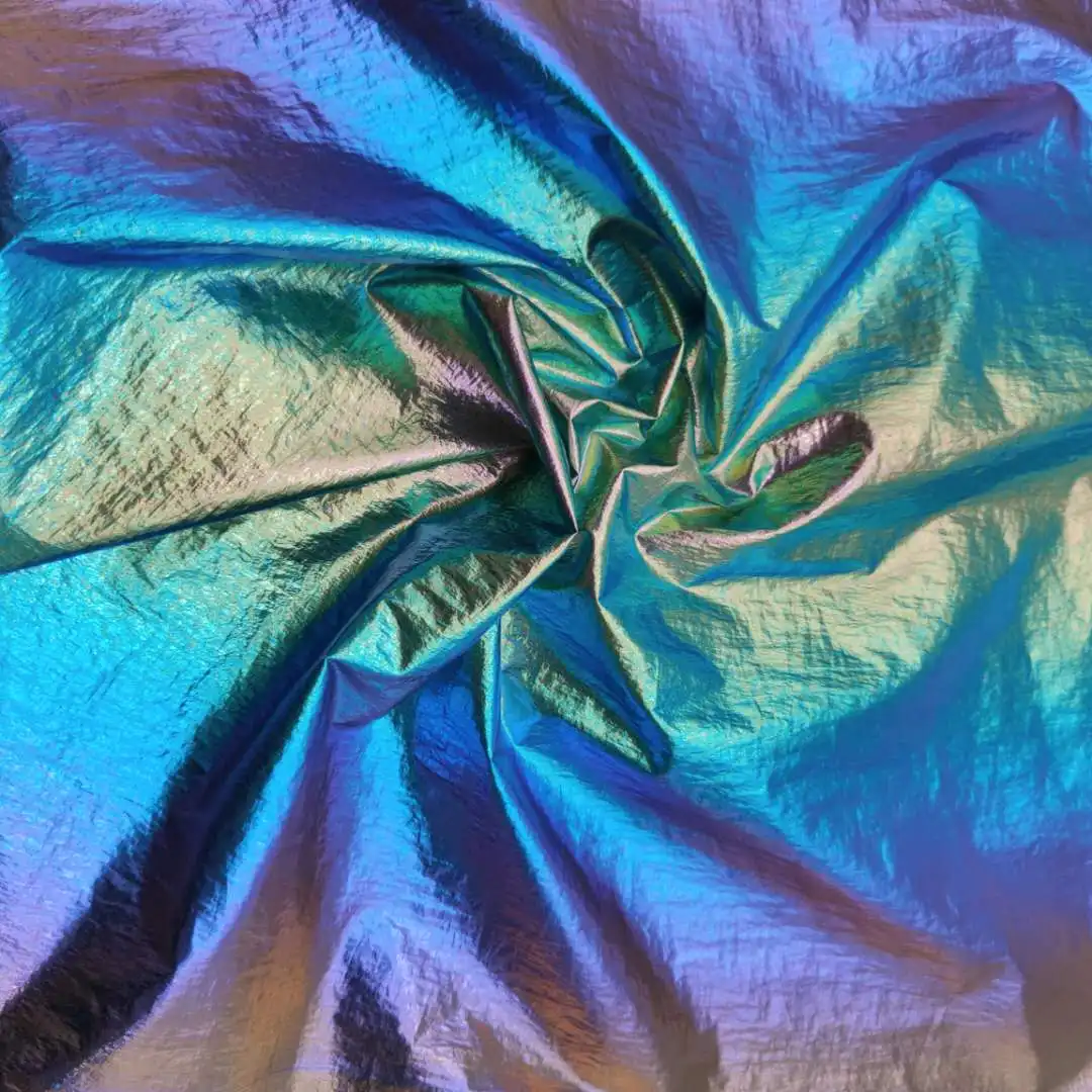 
 Высокое качество и блестящий дизайн 7 цветов нейлон 20d мерцание с бронзовым ТПУ, ощущение бумаги  