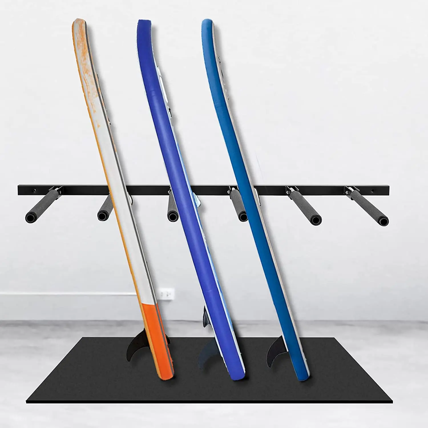 Assembled Metal Surfboard Display Rack 6 Rods Paddles Board Storage Rack For Gym Outdoor