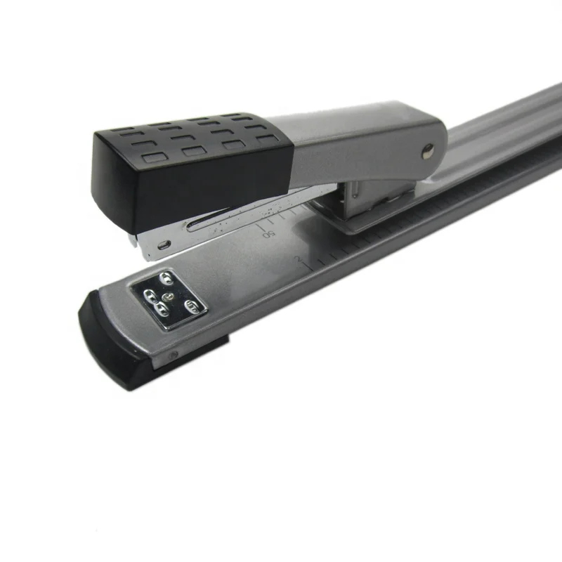 China office manual metal jumbo size magazine 25 sheets long arm reach stapler with long nose for magazine and book