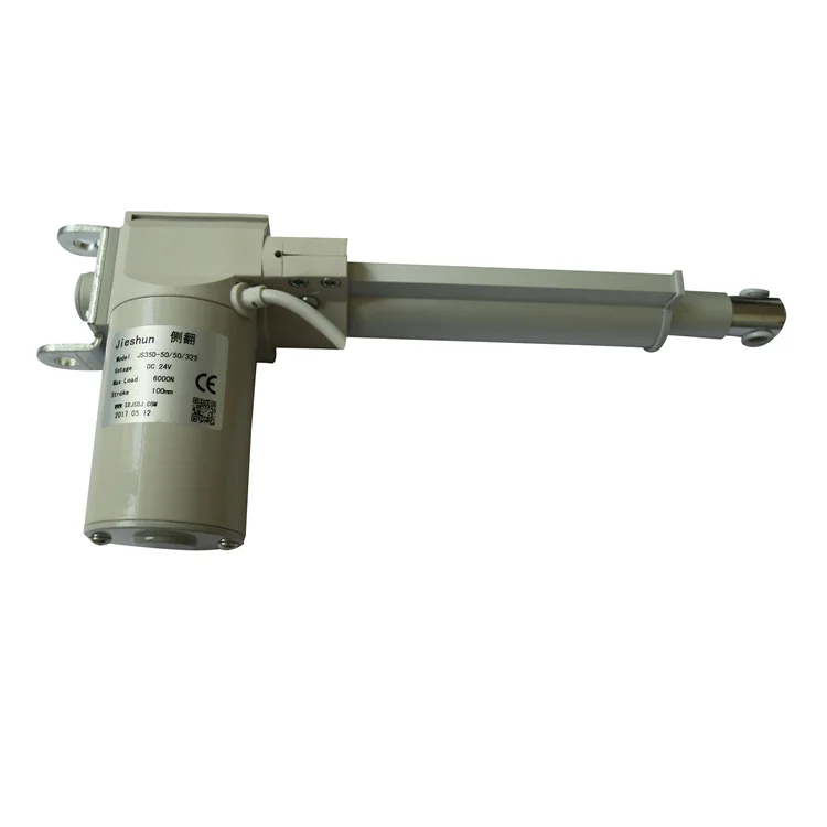 straight tube linear actuator ball screw linear actuator factory-JS35DF single function manual hand crank bed