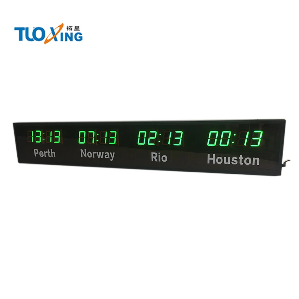 WIFI world clock world time zone clock led time zone clock