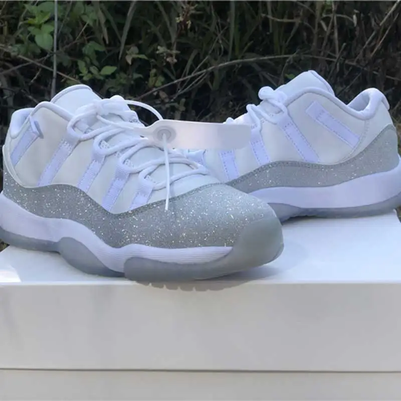 
wholesale air and 11 new cheap Metallic Silver retro basketball shoes Concord men casual 11s putian sport sneakers 