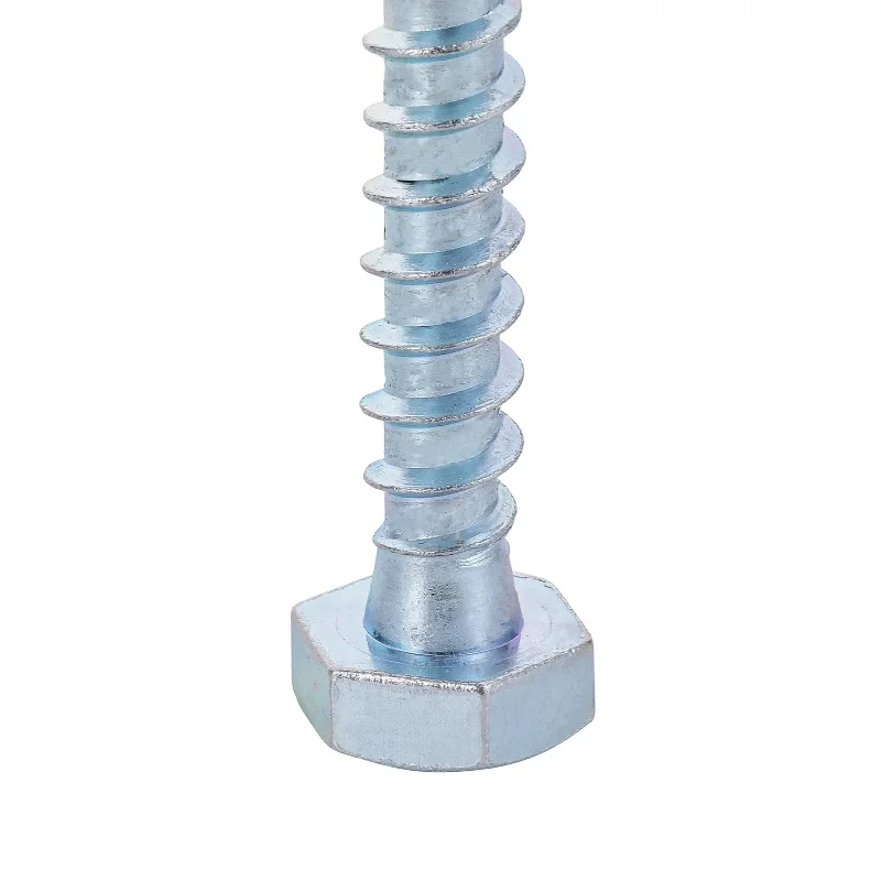 60mm 100mm 260mm Din 571 zinc plated galvanized self-tapping coarse thread wood lag screws for wood